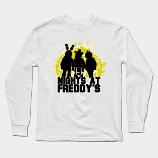 five nights at freddy's movie 2023 Josh Hutcherson graphic design Long Sleeve T-Shirt